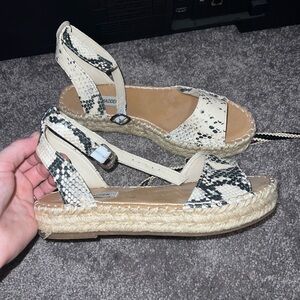 Steve Madden Women's Snakeskin Espadrille Sandals
